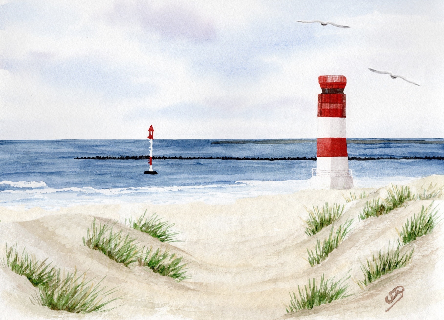 Helgoland6 - Leuchtturm Düne